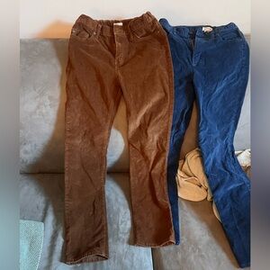 BUNDLE: Boys Crewcuts Brown & Blue  Corduroys - size 14